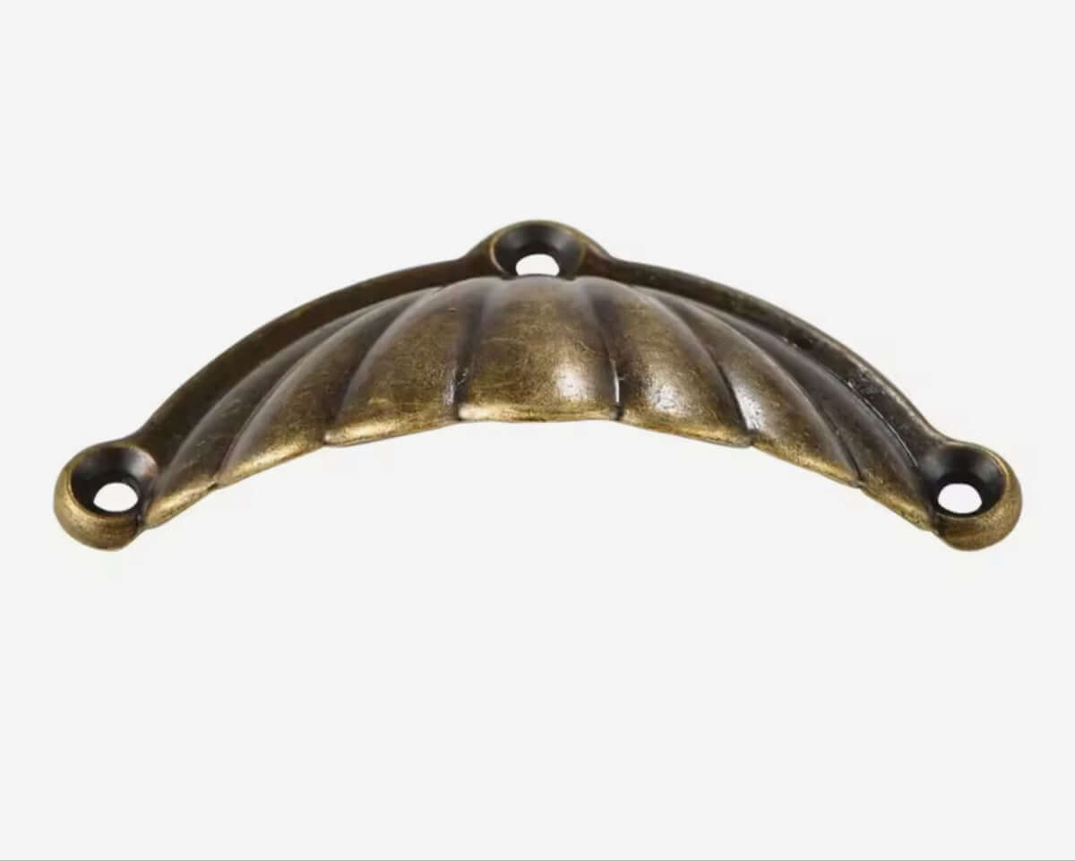 Antique Bronze Shell Door & Drawer Pull