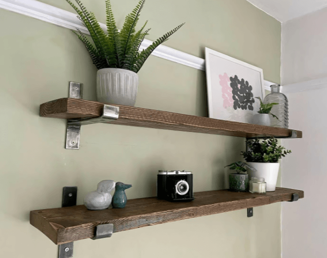 Reclaimed Scaffolding Board Rustic Shelves. Build your perfect shelf.