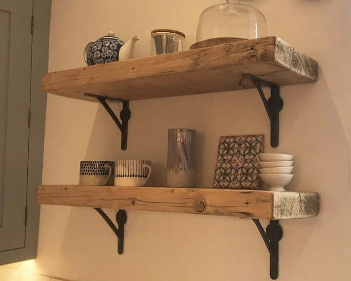 Extra Deep Chunky Rustic Wooden Shelf